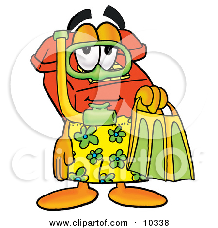 Red Telephone Mascot Cartoon Character In Green And Yellow S