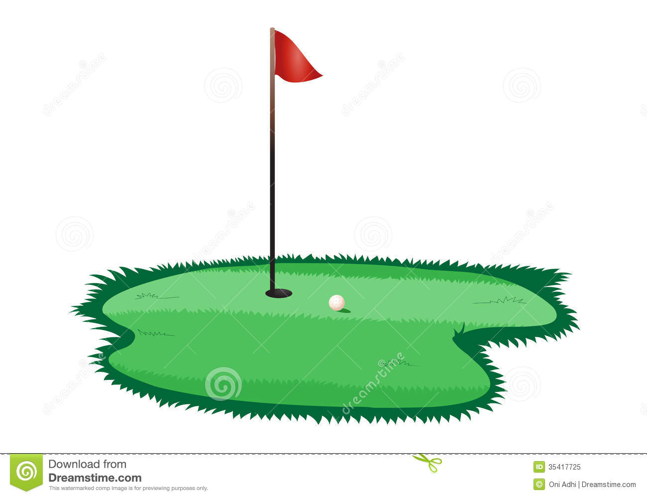 Golf Hole Royalty Free Stock Photo   Image  35417725