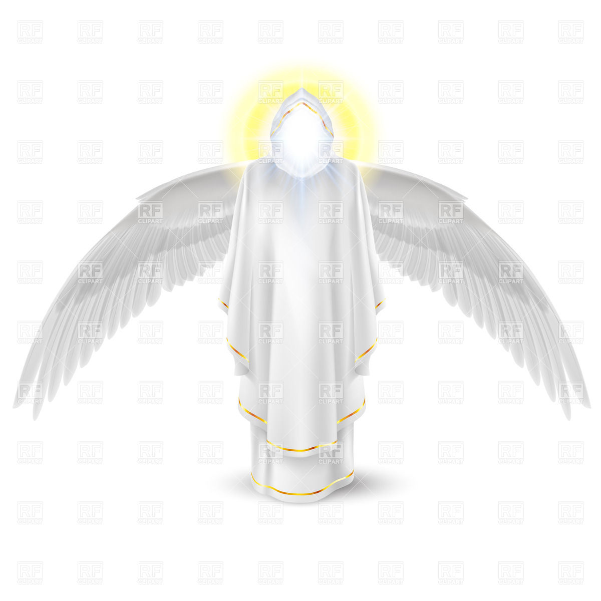 Guardian Angel In White With Wings Down 35753 Download Royalty Free