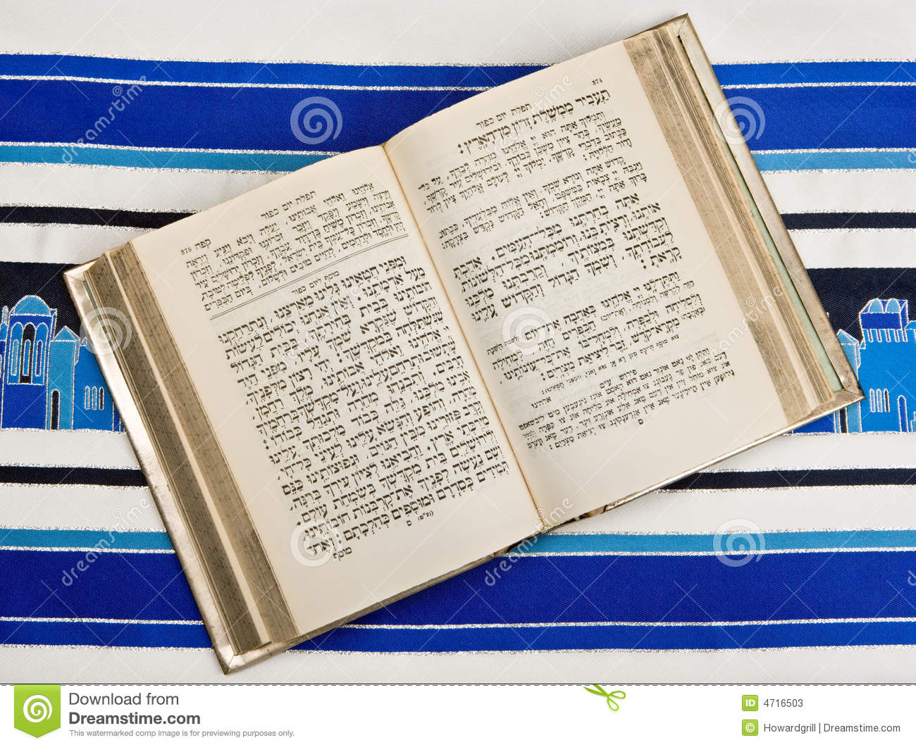 Jewish Prayer Book Siddur Prayer Shawl Tallit Stock Photos   Image