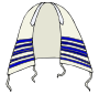 Tallit Outline For Classroom   Therapy Use   Great Tallit Clipart