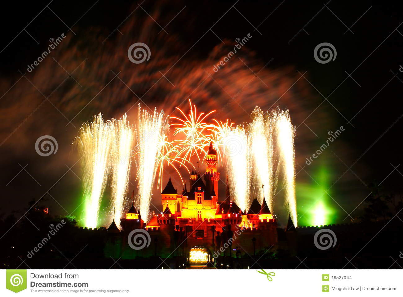 Disney Fireworks Editorial Stock Image   Image  19527044