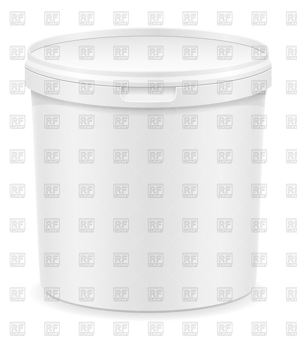 Big Plastic Container For Ice Cream 70762 Objects Download Royalty