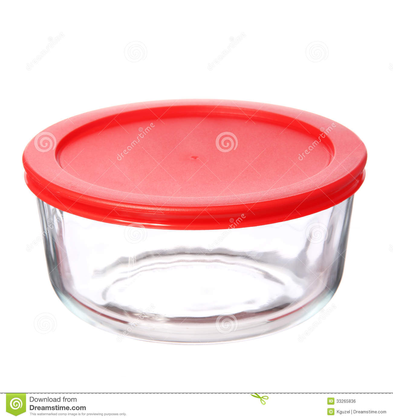 Food Container Clipart Glass Food Container With Red Plastic Lid On