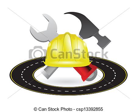 Highway Road Construction Illustration Design Construction