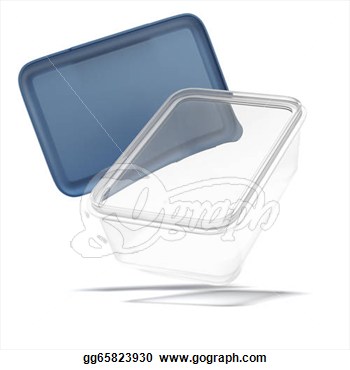 Plastic Transparent Food Container  Clipart Illustrations Gg65823930