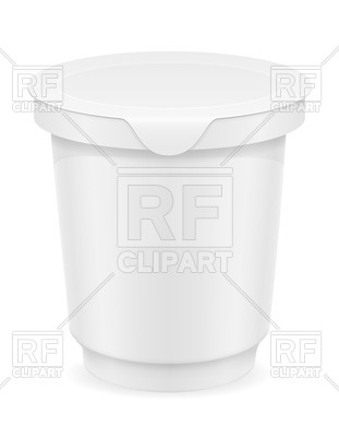 White Plastic Container Of Yogurt Or Ice Cream 70766 Download
