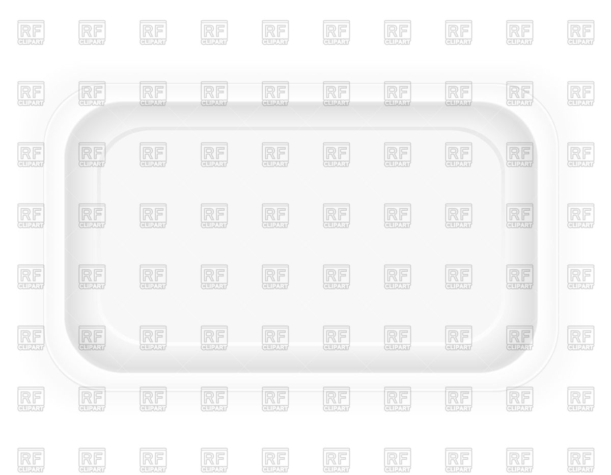 White Plastic Container Packaging For Food   View From Above 71055