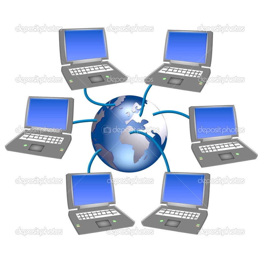 Worldwide Computer Network   Stock Image