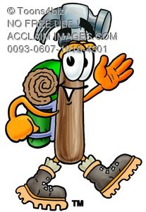 Clipart Illustration Of A Hiking Hammer