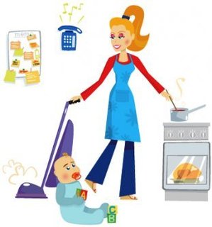 Housewife Clipart Busy Mom And Housewife Jpg