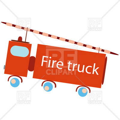 Fire Escape Truck Download Royalty Free Vector Clipart  Eps