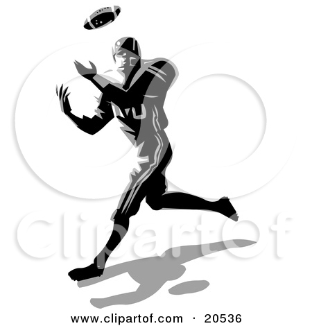 Player Running   Free Retro Sports Clipart Illustration By 0001144