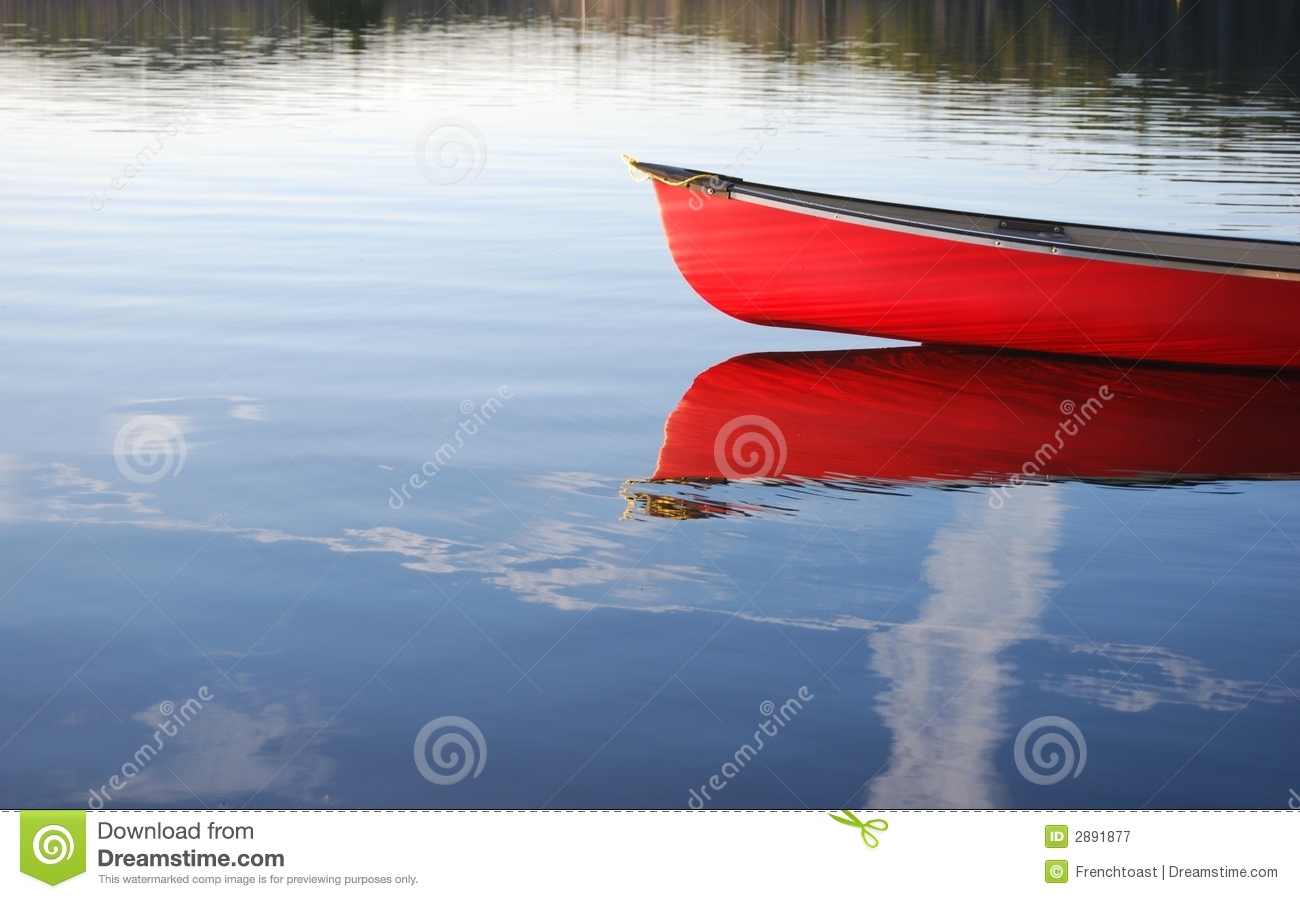 Red Canoe Royalty Free Stock Photography   Image  2891877