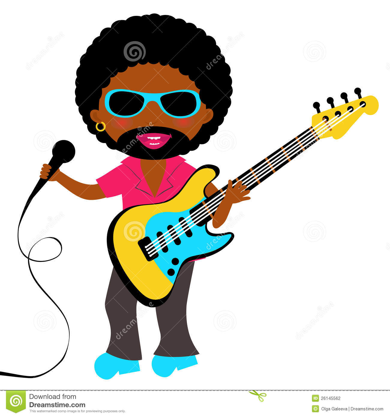 African   American Rock Star Stock Photography   Image  26145562