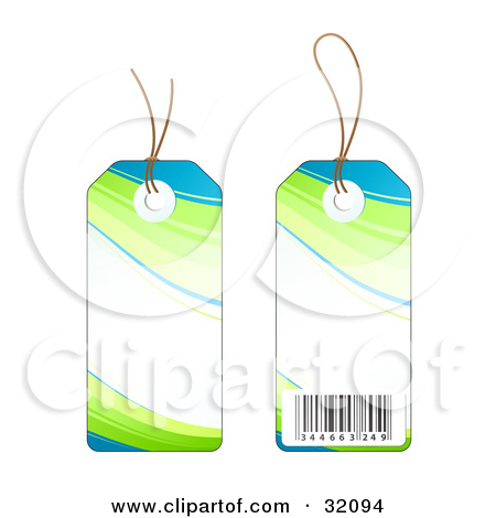 Blue Price Tag Clipart Clipart Illustration Of Two