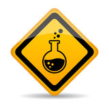 Danger Chemicals Warning Sign Royalty Free Stock Photography