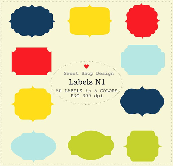 Label Or Tag Clipart Frames Clipart Royalty Free Clipart N01 Blue    