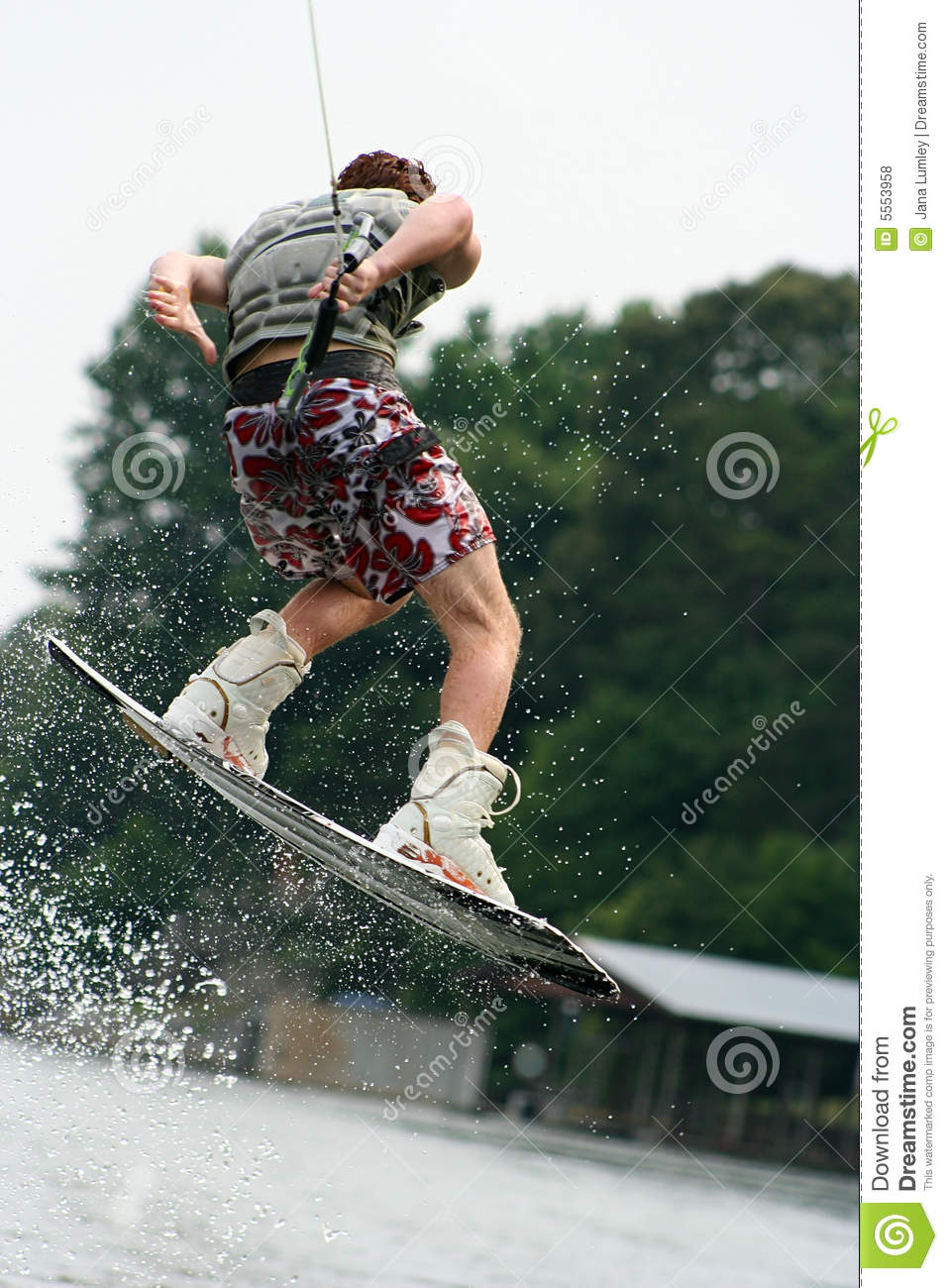 Wakeboarding Teen Boy Royalty Free Stock Photos   Image  5553958