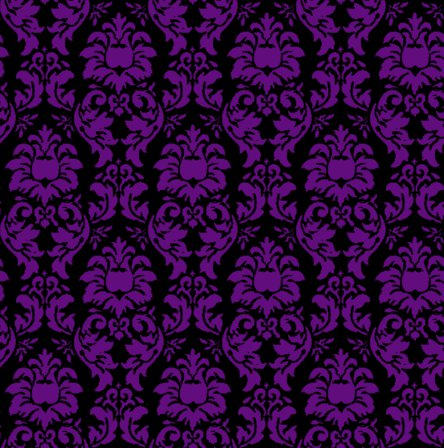 Damask Wallpaper Seamless Background Purple And Black Background Or    
