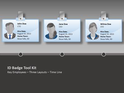 Id Badge Tool Kit   A Powerpoint Template From Presentermedia Com