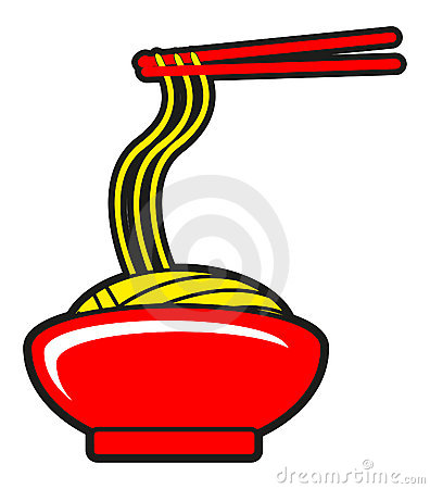 Illustration Of Cartoon Noodle For China Restaurant Icon