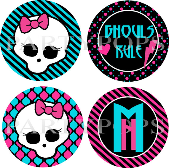 Monster High Inspired Party Monster High Printable Tween Decoration