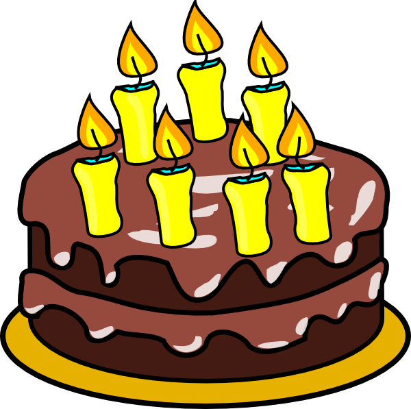 7th Birthday Cake Clip Art At Clker Com   Vector Clip Art Online