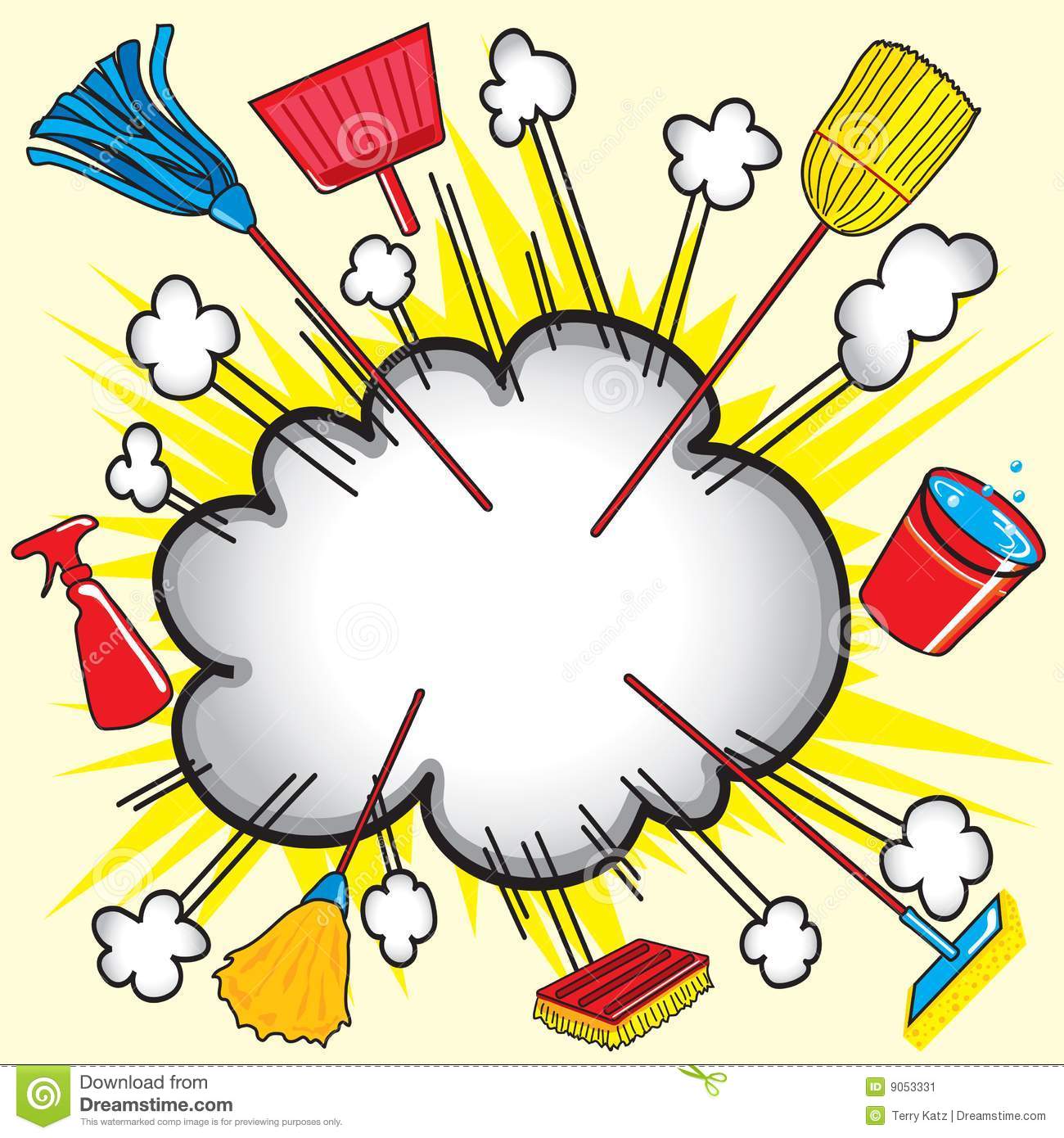 Cloud Burst Explosion With Cleaning Equipment For Business Or