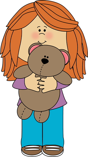 Girl With Teddy Bear Clip Art   Girl With Teddy Bear Image