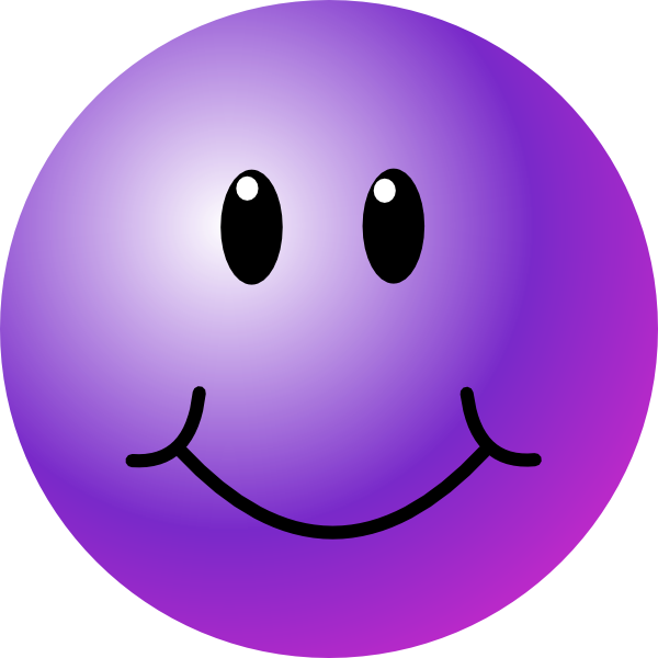 Purple Smiley Face Clip Art At Clker Com   Vector Clip Art Online