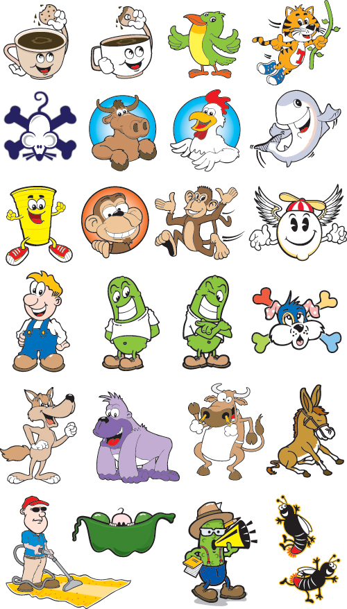 View A Few Of The Cartoon Characters We Have Available