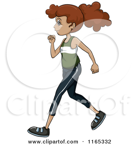 Hispanic Woman Jogging