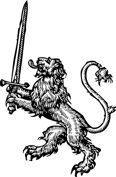 Lion With Sword Clip Art At Clker Com   Vector Clip Art Online