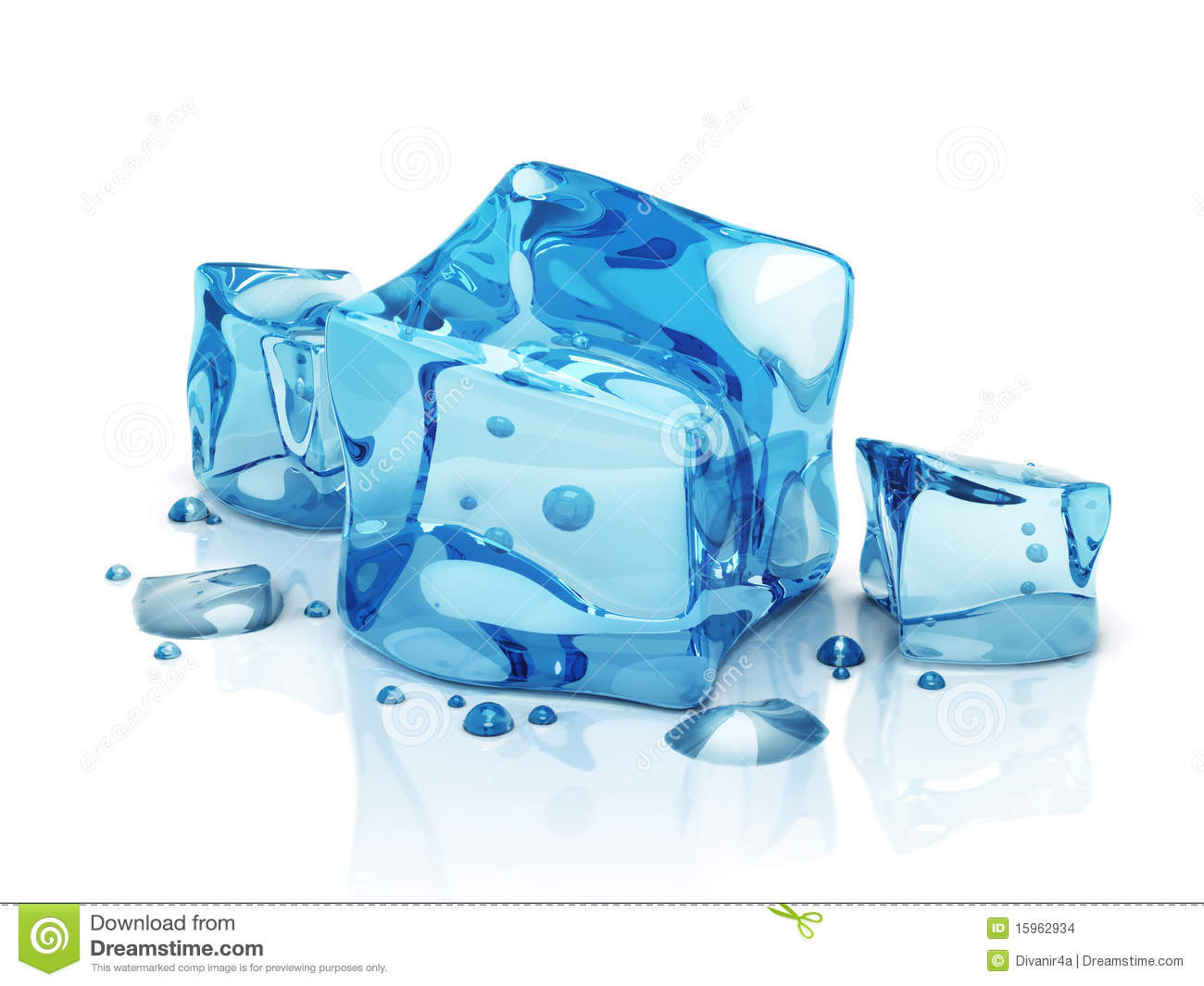 3d Water Ice Cubes Stock Images   Image  15962934