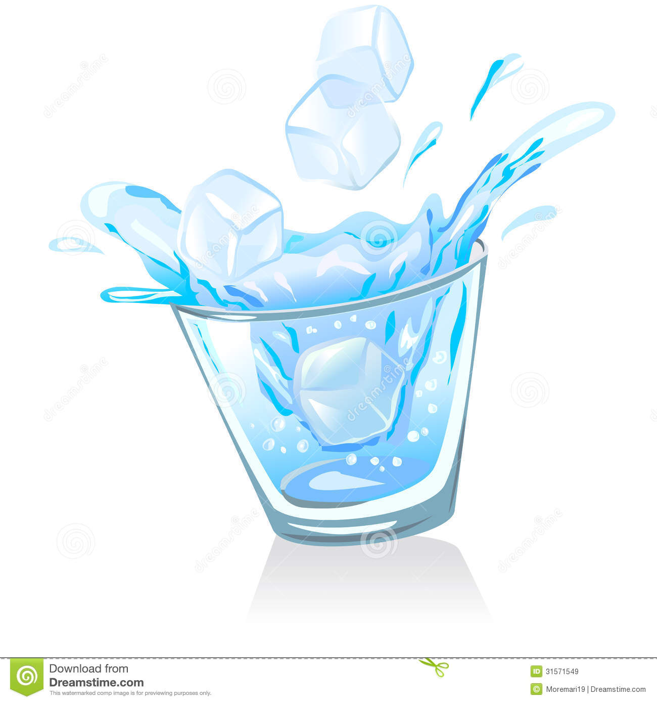 Glass Of Ice Water Clipart   Free Clip Art Images