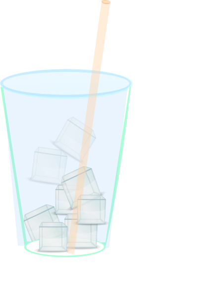 Ice Water With Straw Clip Art At Clker Com   Vector Clip Art Online