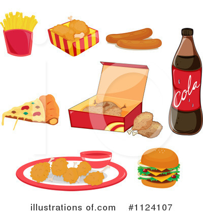 Royalty Free  Rf  Fast Food Clipart Illustration By Colematt   Stock
