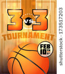 Vector A Basketball Tournament Flyer Or Poster Perfect For Basketball