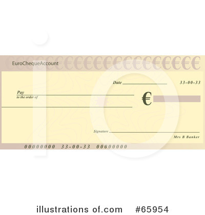 Cheque Clipart  65954 By Prawny   Royalty Free  Rf  Stock    