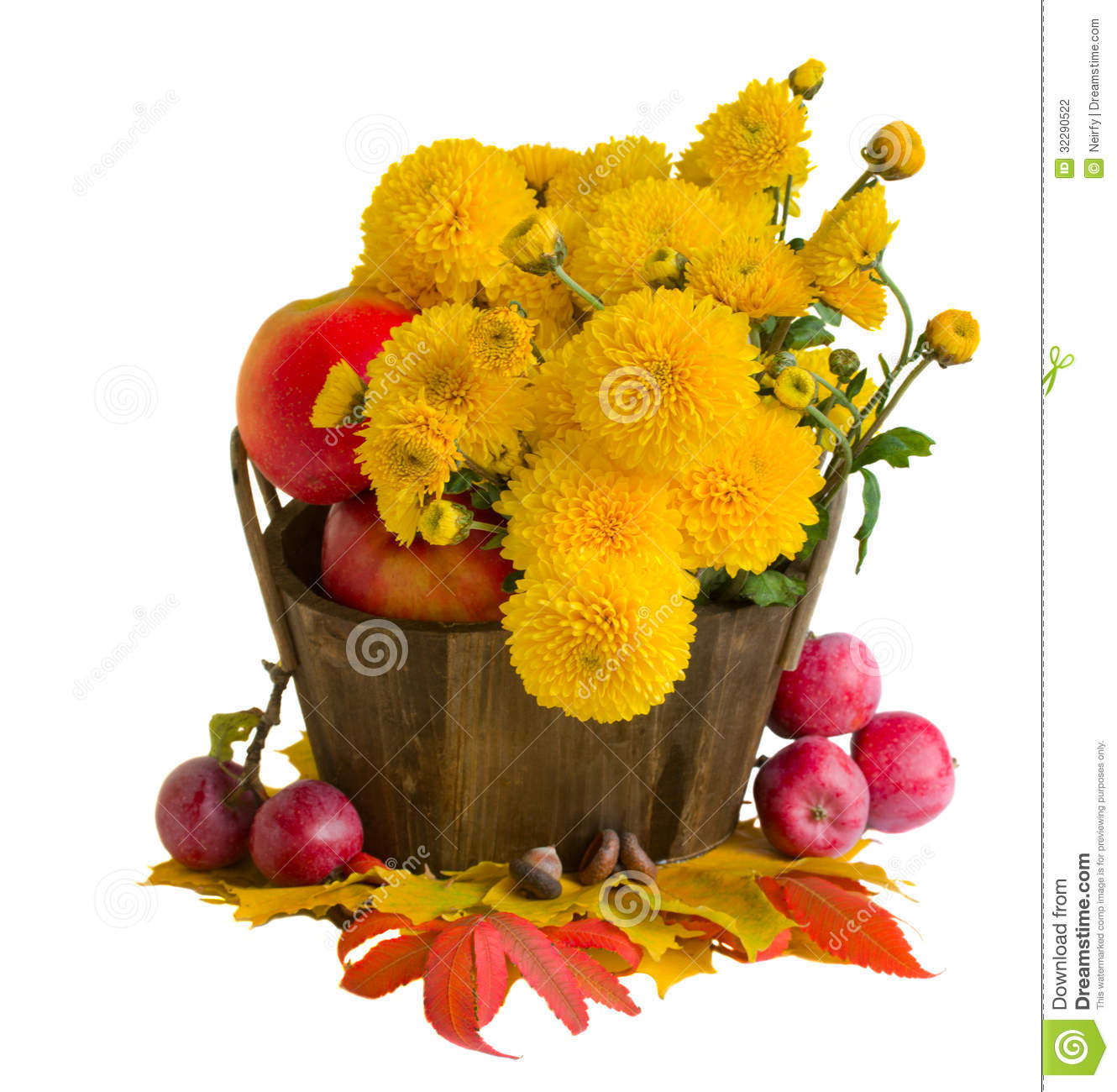 Fall Mums Clip Art Bouquet Of Yellow Mums With