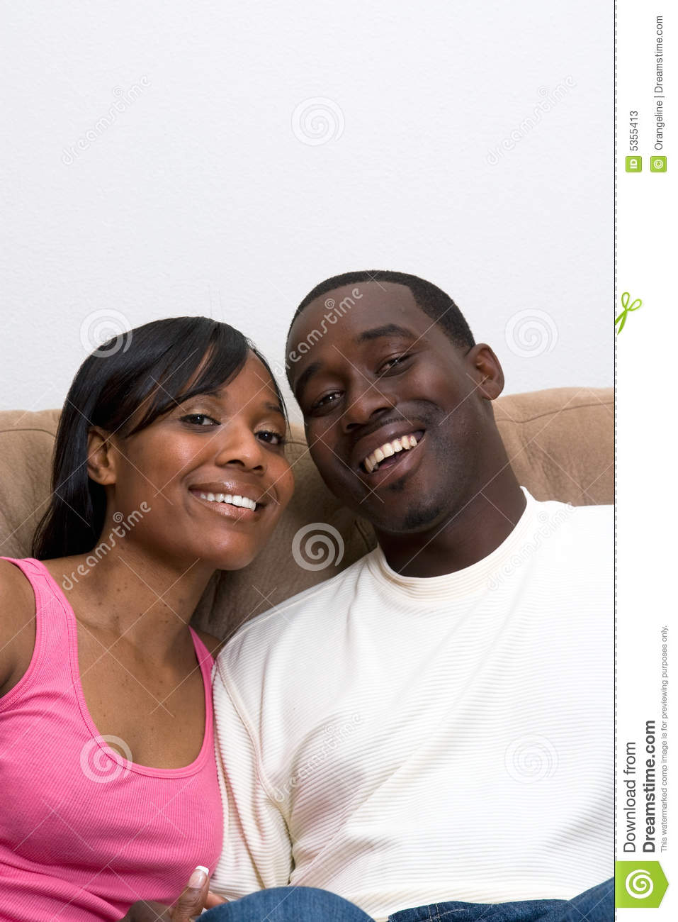 African American Couple Close Up Stock Photos   Image  5355413