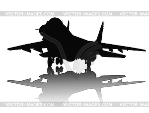 Aircraft Silhouette   Vector Clipart