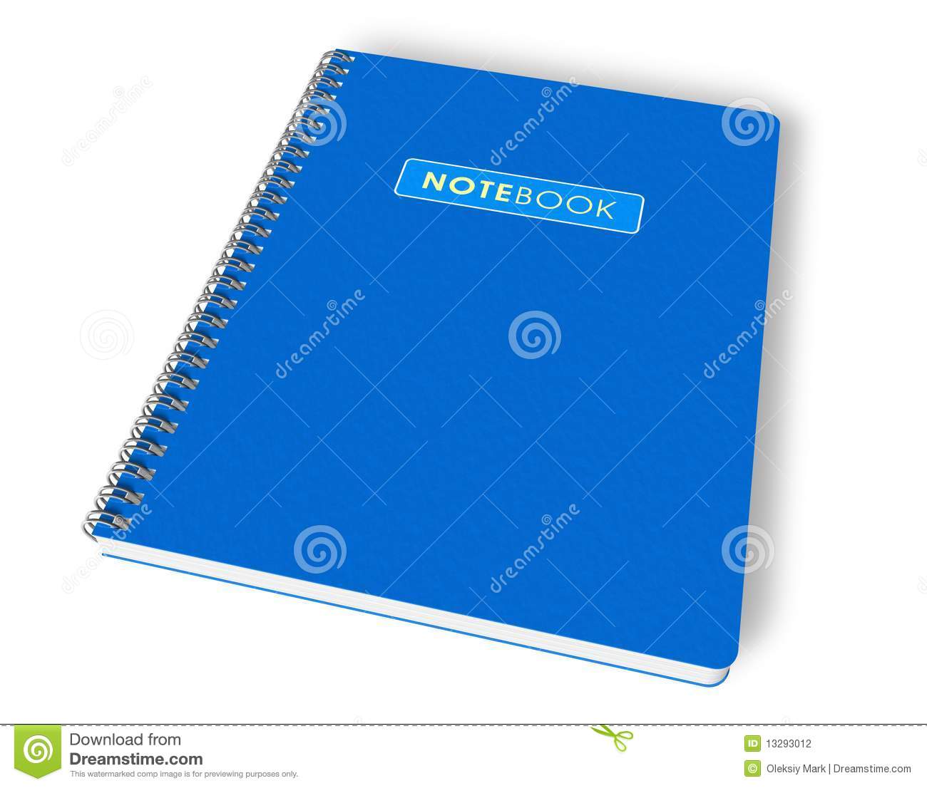Blue Notebook Stock Photography   Image  13293012