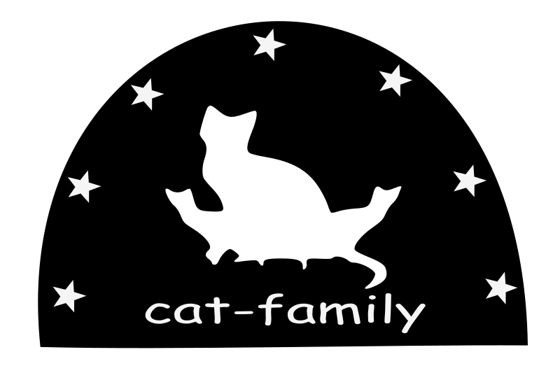 Cat Family Silhouette