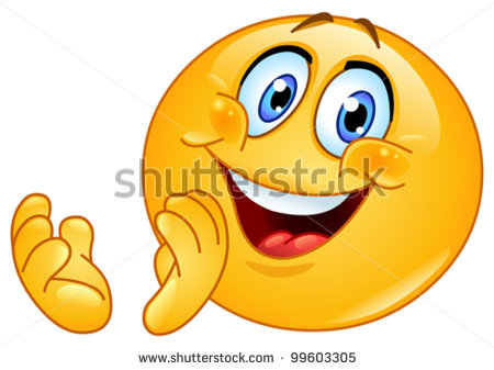 Emoticon Clapping Stock Vector Illustration 99603305   Shutterstock