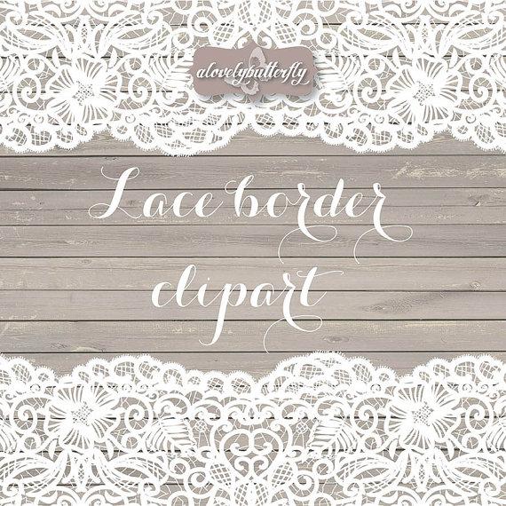 Wedding Clipart Lace Border Rustic Clipart Shabby Chic Wedding Lace