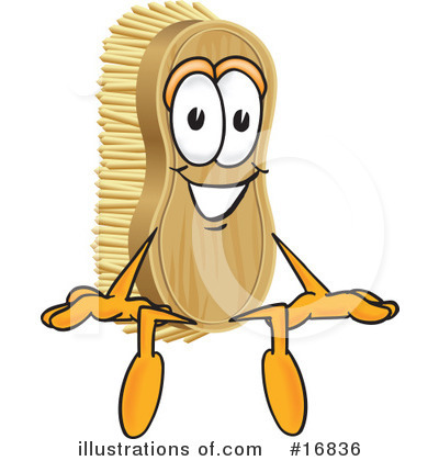 Royalty Free  Rf  Scrub Brush Character Clipart Illustration  16836 By