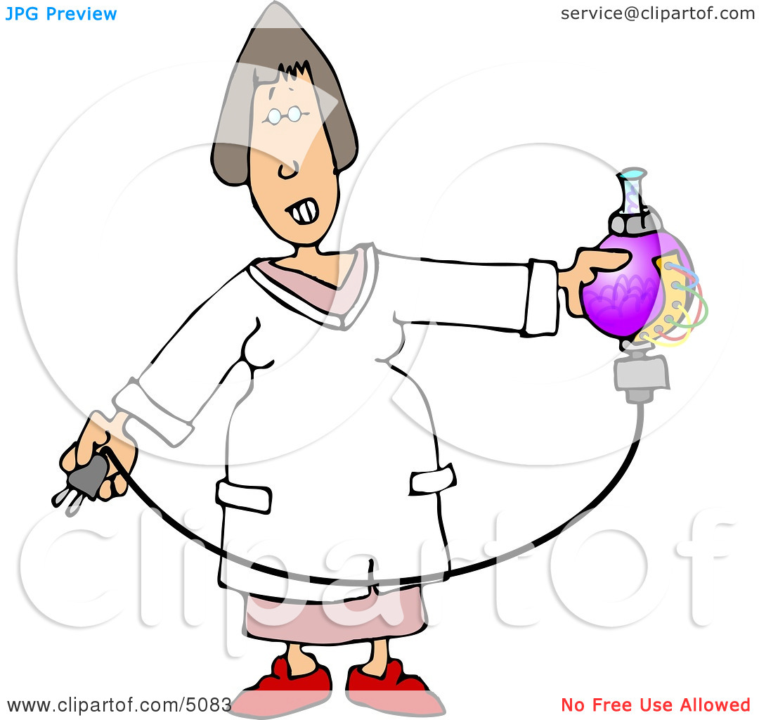 Female Scientist Testing Chemicals Clipart By Djart  5083