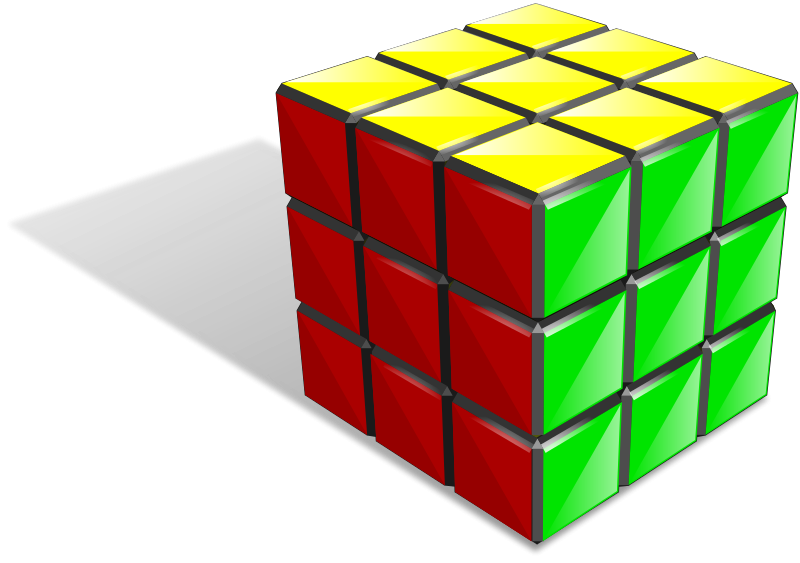 Free 3d Rubik S Cube Clip Art